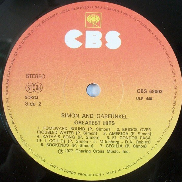 Simon & Garfunkel - Simon And Garfunkel's Greatest Hits (LP, Comp)