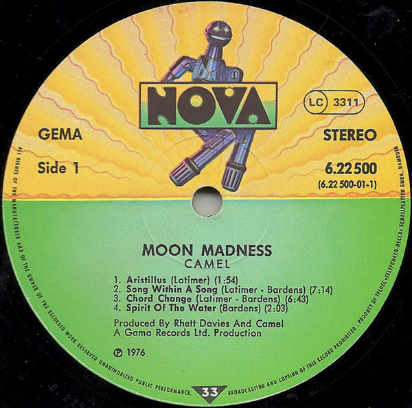 Camel - Moonmadness (LP, Album, RP)