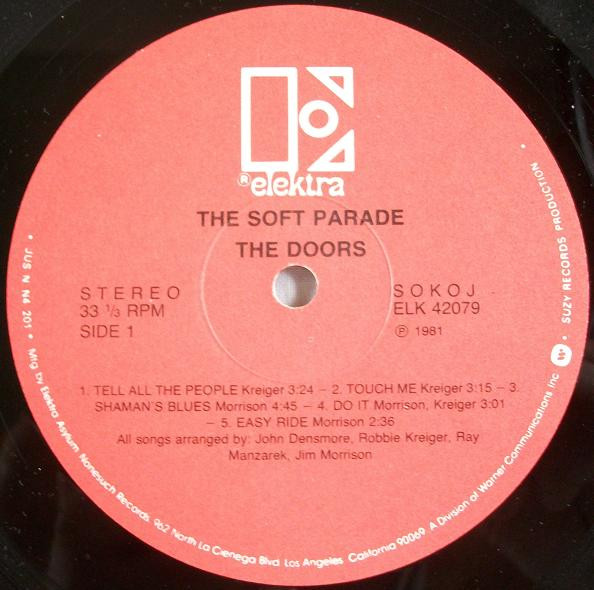 The Doors - The Soft Parade (LP, Album, RE)