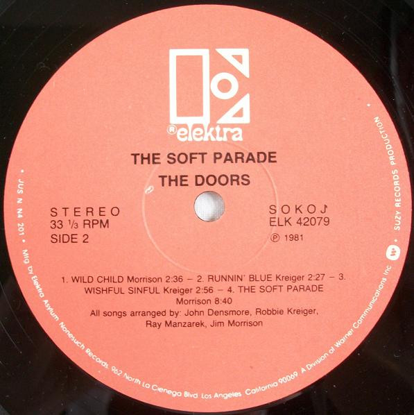 The Doors - The Soft Parade (LP, Album, RE)