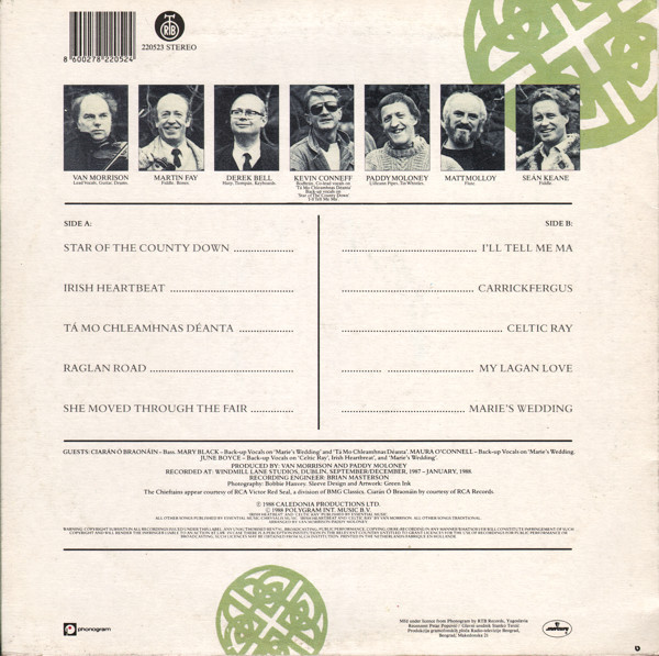 Van Morrison & The Chieftains - Irish Heartbeat (LP, Album)