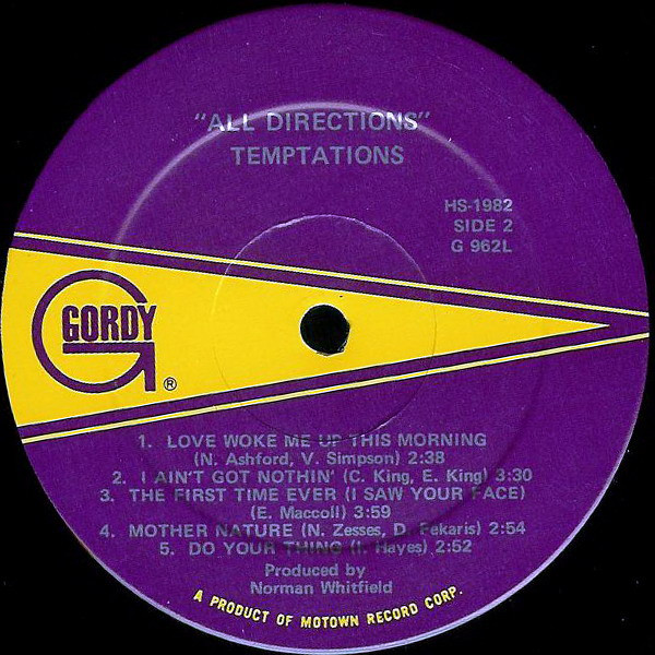 The Temptations - All Directions (LP, Album, Sup)