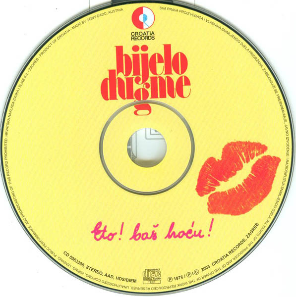 Bijelo Dugme - Eto! Baš Hoću! (CD, Album, RE, RM)