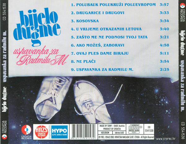 Bijelo Dugme - Uspavanka Za Radmilu M. (CD, Album, Enh, RM)