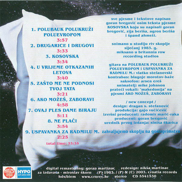 Bijelo Dugme - Uspavanka Za Radmilu M. (CD, Album, Enh, RM)