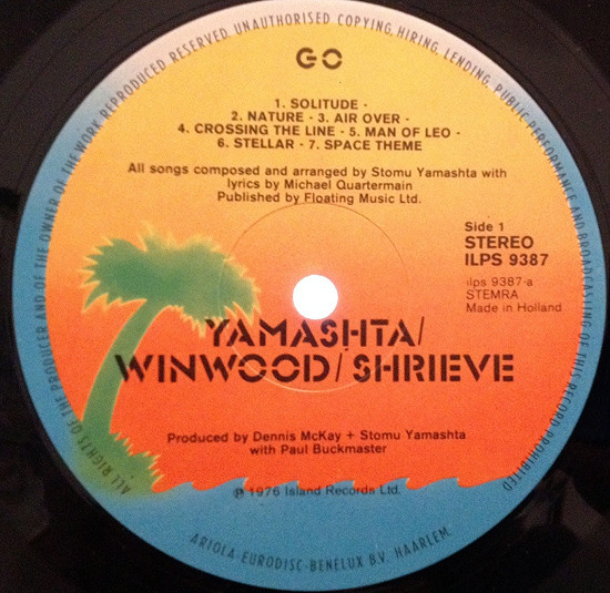 Stomu Yamashta* / Steve Winwood / Michael Shrieve - Go (LP, Album)