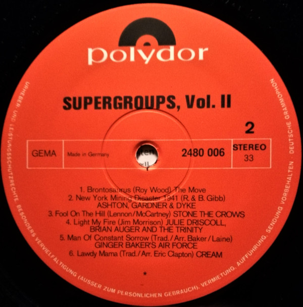 Various - Supergroups Vol. 2 (LP, Comp)