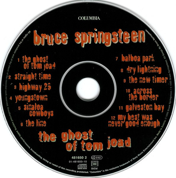 Bruce Springsteen - The Ghost Of Tom Joad (CD, Album)
