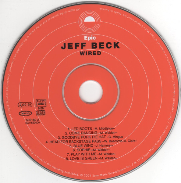 Jeff Beck - Wired (CD, Album, RE, RM)