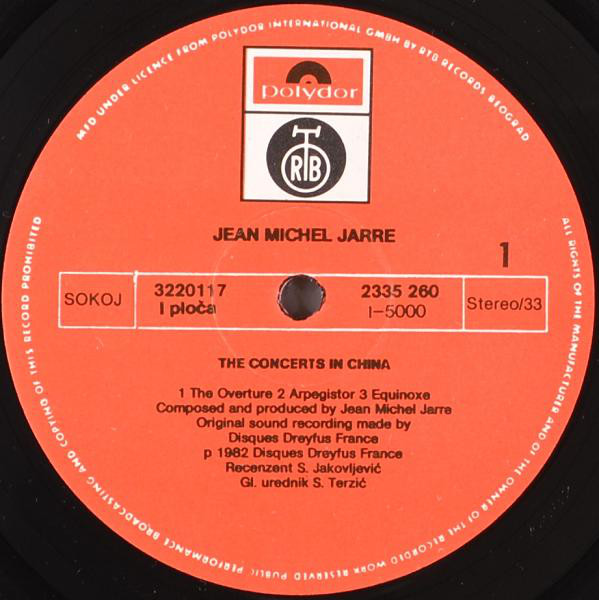 Jean-Michel Jarre - The Concerts In China (2xLP, Album, Gat)
