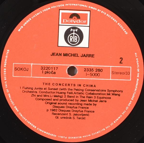 Jean-Michel Jarre - The Concerts In China (2xLP, Album, Gat)