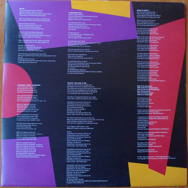 Mike & The Mechanics - Word Of Mouth (LP, Album)