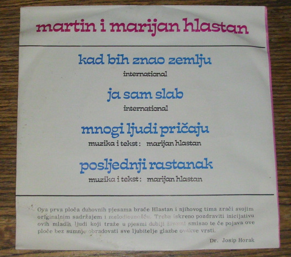 Martin I Marijan Hlastan - Kad Bih Znao Zemlju (7
