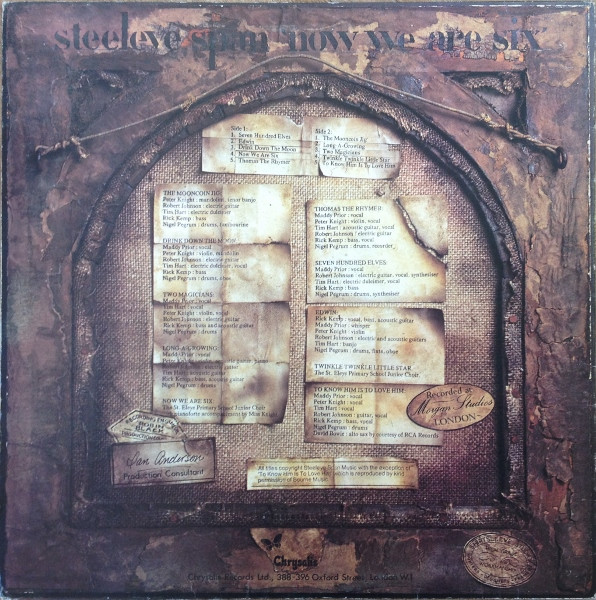 Steeleye Span - Now We Are Six (LP, Album)