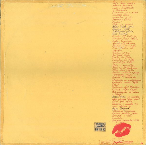 Bijelo Dugme - Eto! Baš Hoću! (LP, Album, RP, Gat)