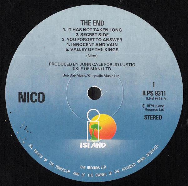 Nico (3) - The End... (LP, Album, RE, RP)