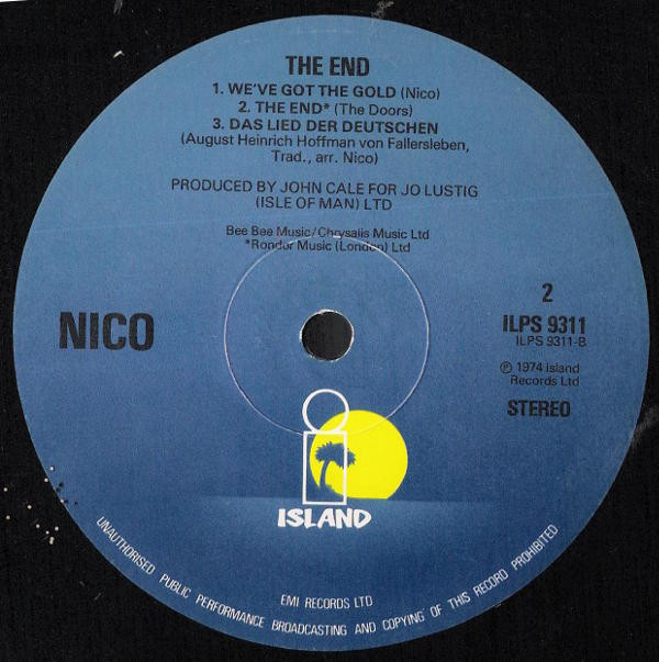 Nico (3) - The End... (LP, Album, RE, RP)