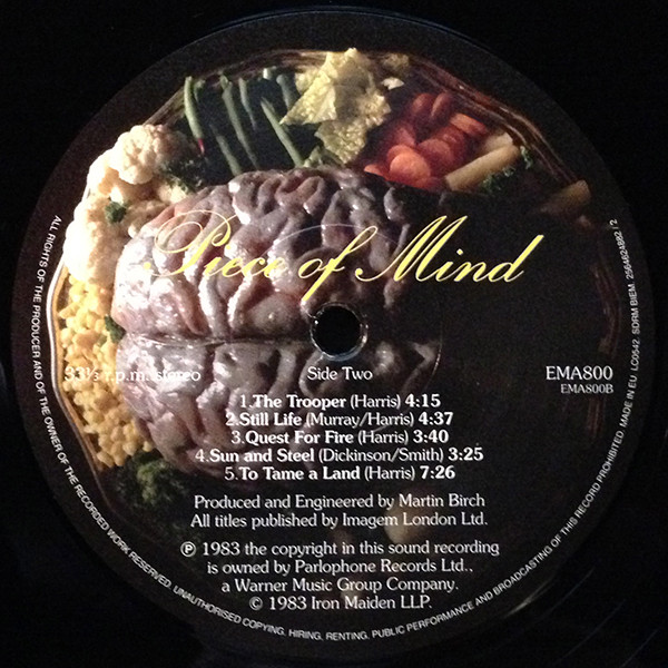 Iron Maiden - Piece Of Mind (LP, Album, RE, RM, 180)