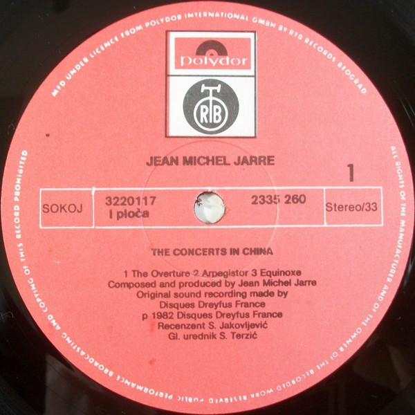 Jean-Michel Jarre - The Concerts In China (2xLP, Album, RE)
