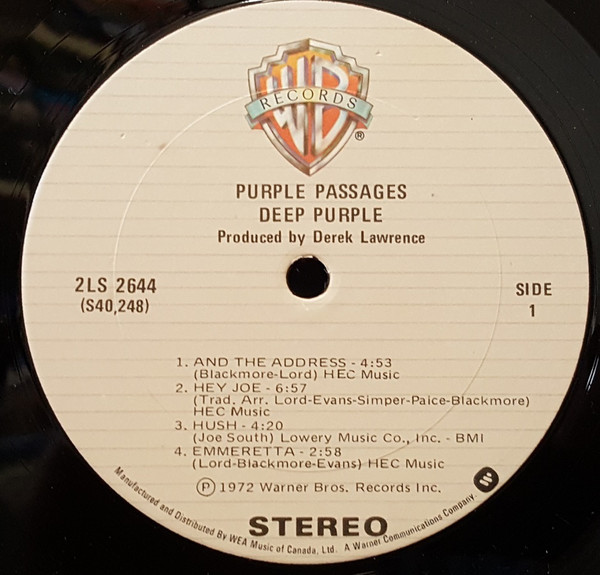 Deep Purple - Purple Passages (2xLP, Comp, RE)