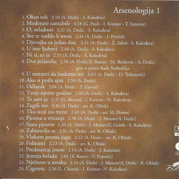 Arsen Dedić - Arsenologija 1 (CD, Comp)