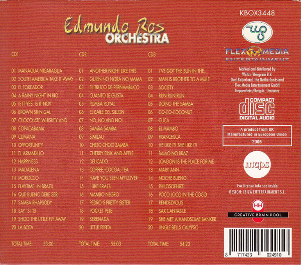 Edmundo Ros - Edmundo Ros Orchestra 3CD (3xCD, Comp, Mono)
