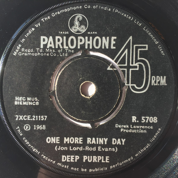 Deep Purple - Hush / One More Rainy Day (7