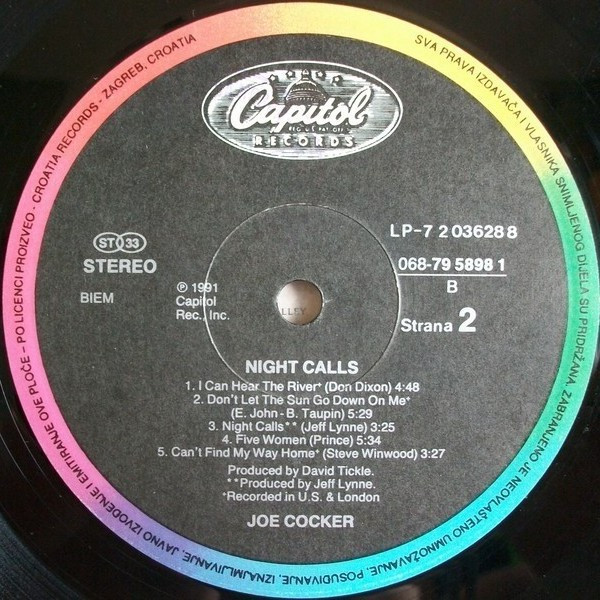 Joe Cocker - Night Calls (LP, Album)