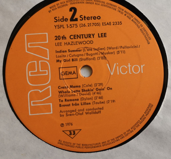 Lee Hazlewood - 20th Century Lee (LP, Album)