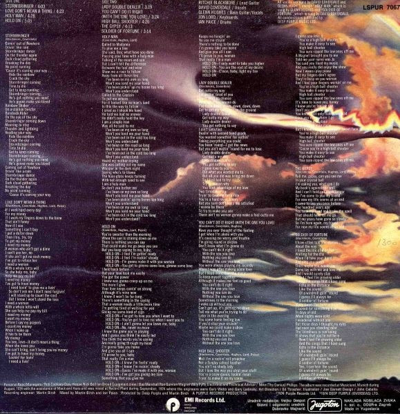 Deep Purple - Stormbringer (LP, Album, RE)