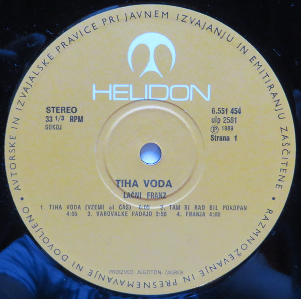 Lačni Franz - Tiha Voda (LP, Album)