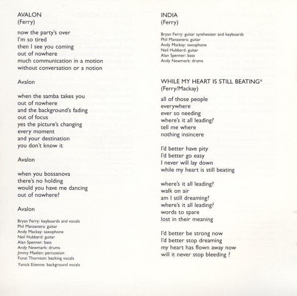 Roxy Music - Avalon (HDCD, Album, RE, RM, RP)