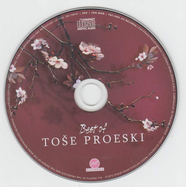 Toše Proeski - Best Of (CD, Comp)