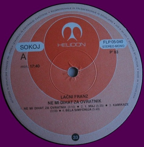 Lačni Franz - Ne Mi Dihat Za Ovratnik (LP, Album)