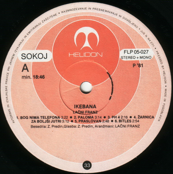 Lačni Franz - Ikebana (LP, Album)
