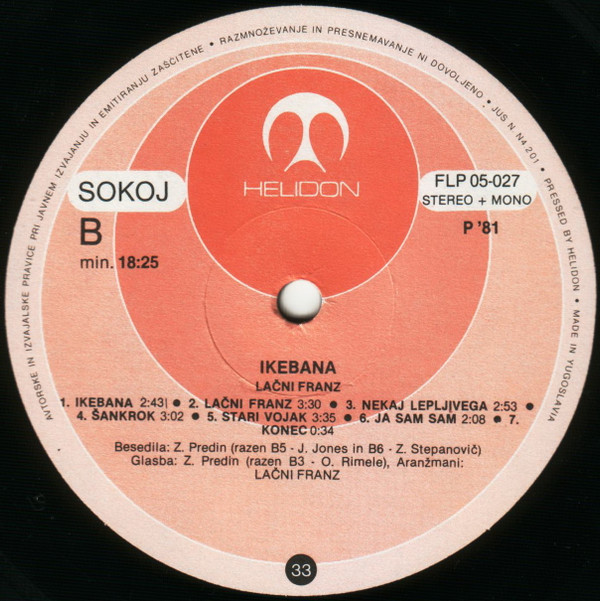 Lačni Franz - Ikebana (LP, Album)