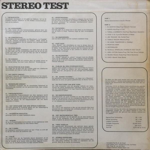 No Artist - Stereo Test (LP)