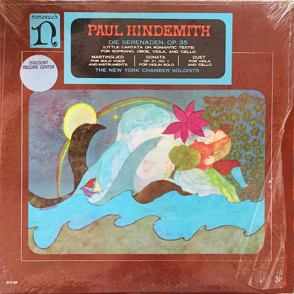 Paul Hindemith — The New York Chamber Soloists* - Die Serenaden, Op. 35 & Other Works (LP, Mono)